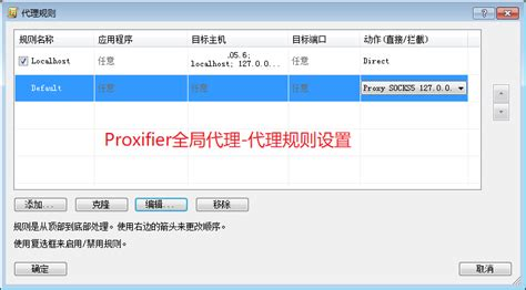 添加代理规则