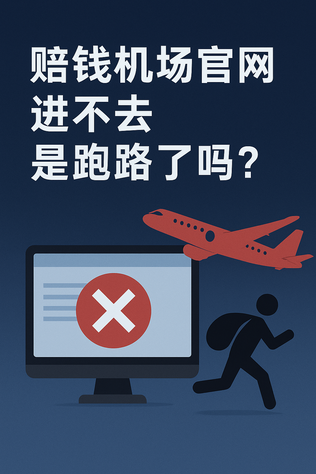 赔钱机场官网进不去，是跑路了吗