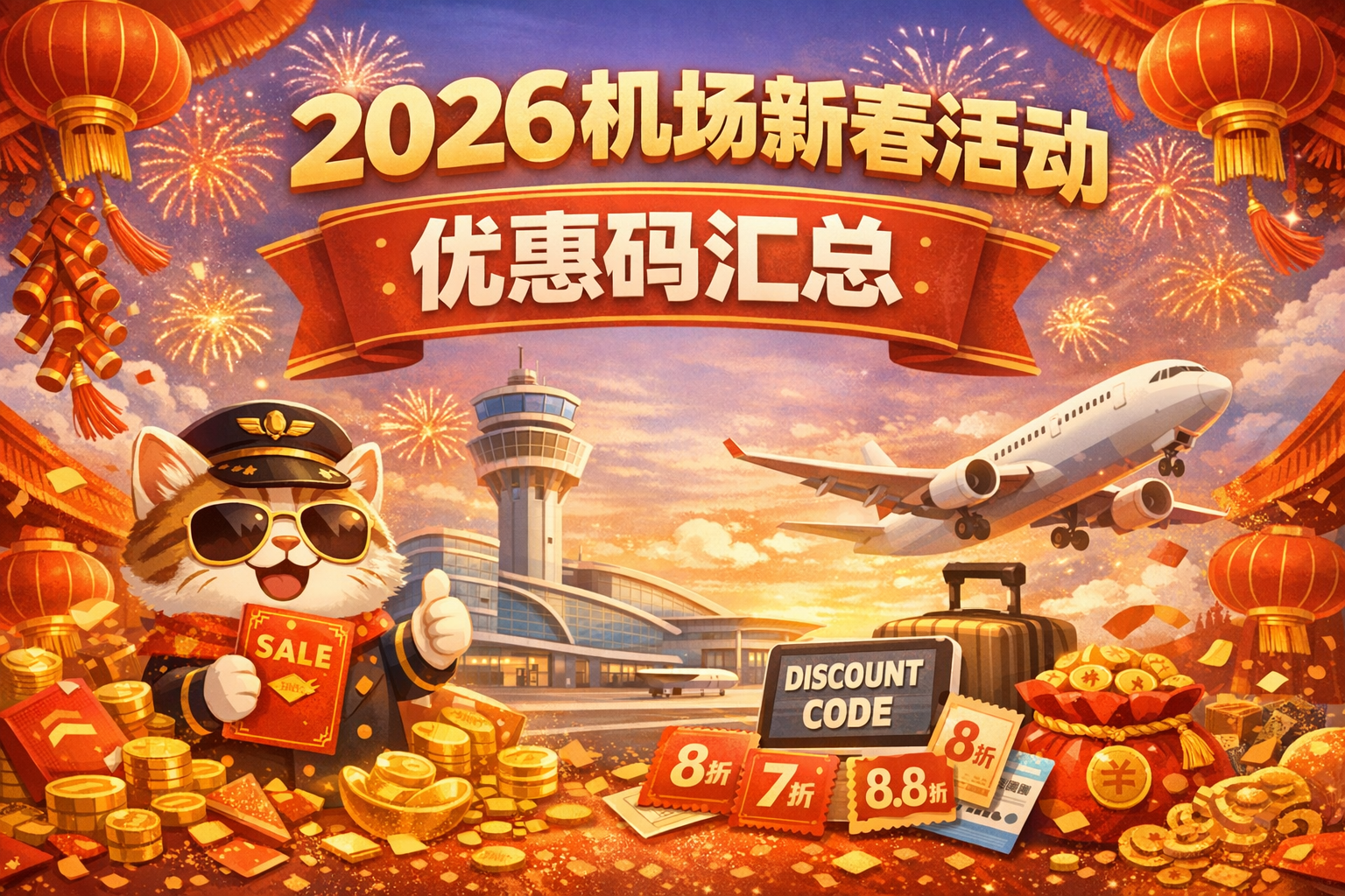 2026机场最新新春活动优惠码汇总
