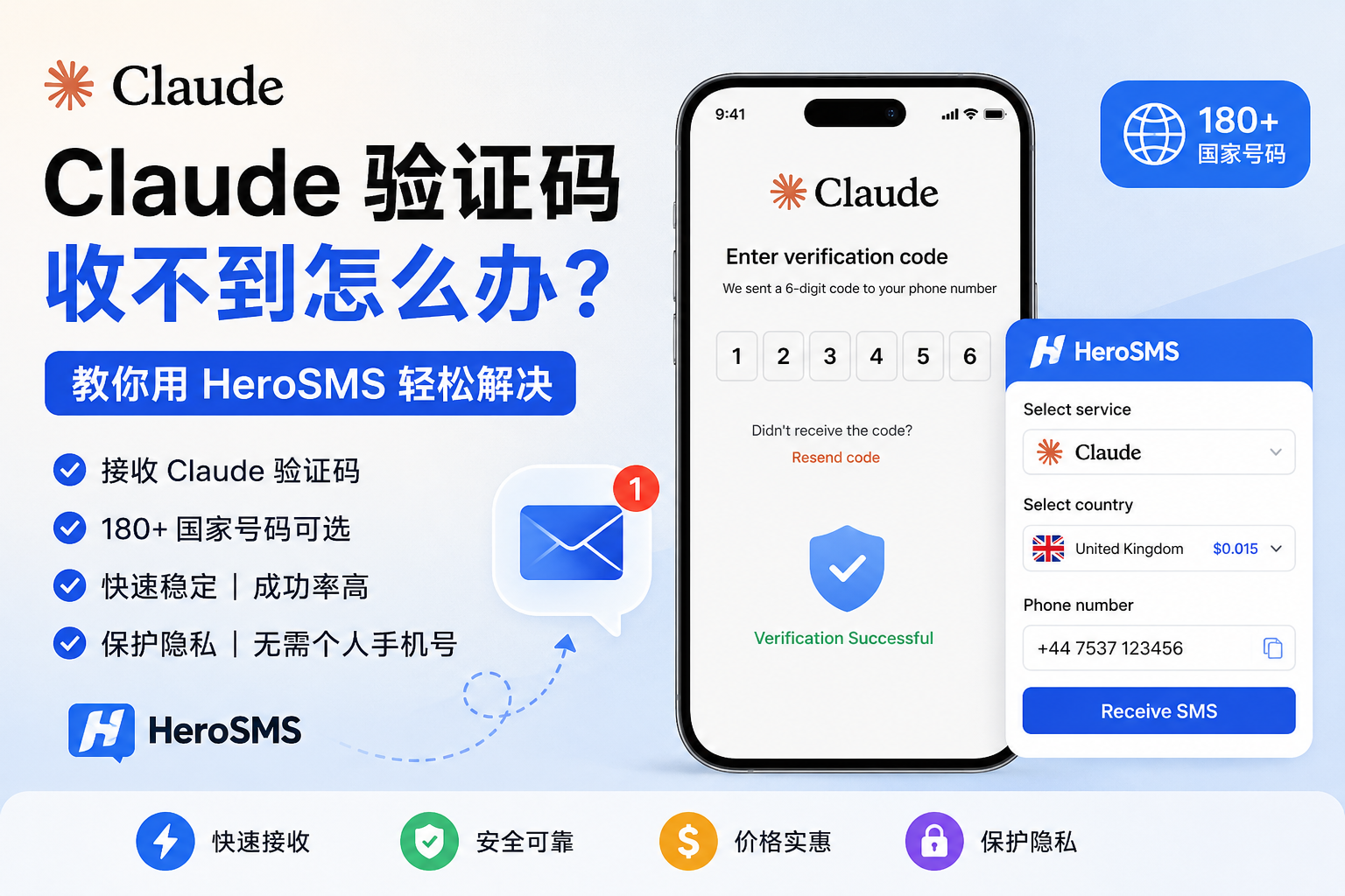 Claude 验证码收不到