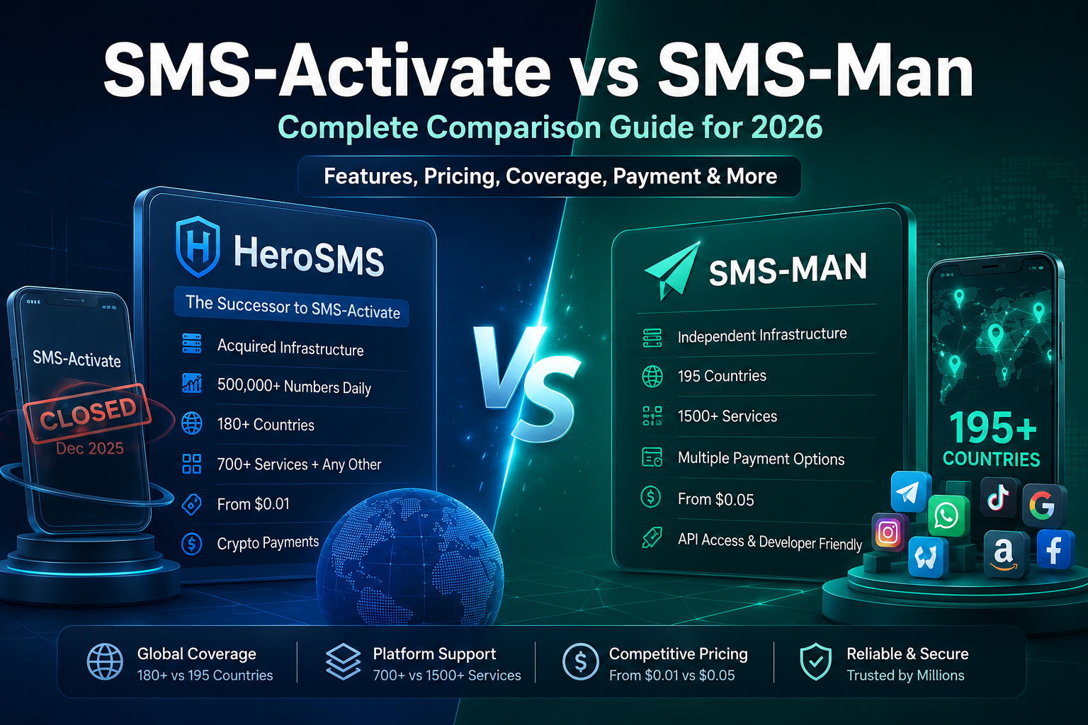 SMS-Activatevs SMS-Man